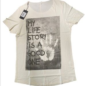 New Mens Tank Beige Shirt My Life